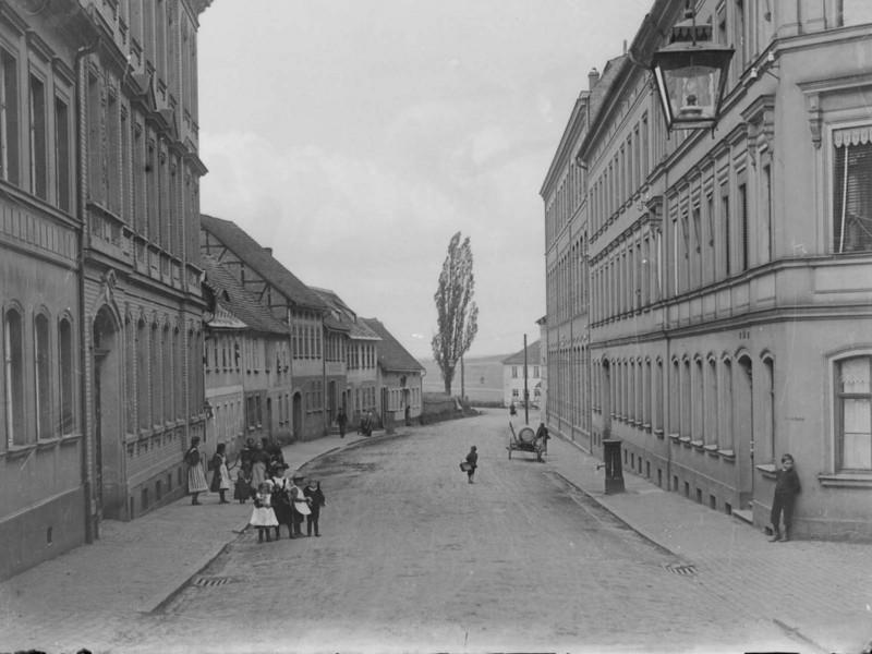 Historische Aufnahme der Aumaischen Straße