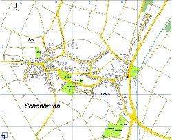 Ortsplan von Schönbrunn