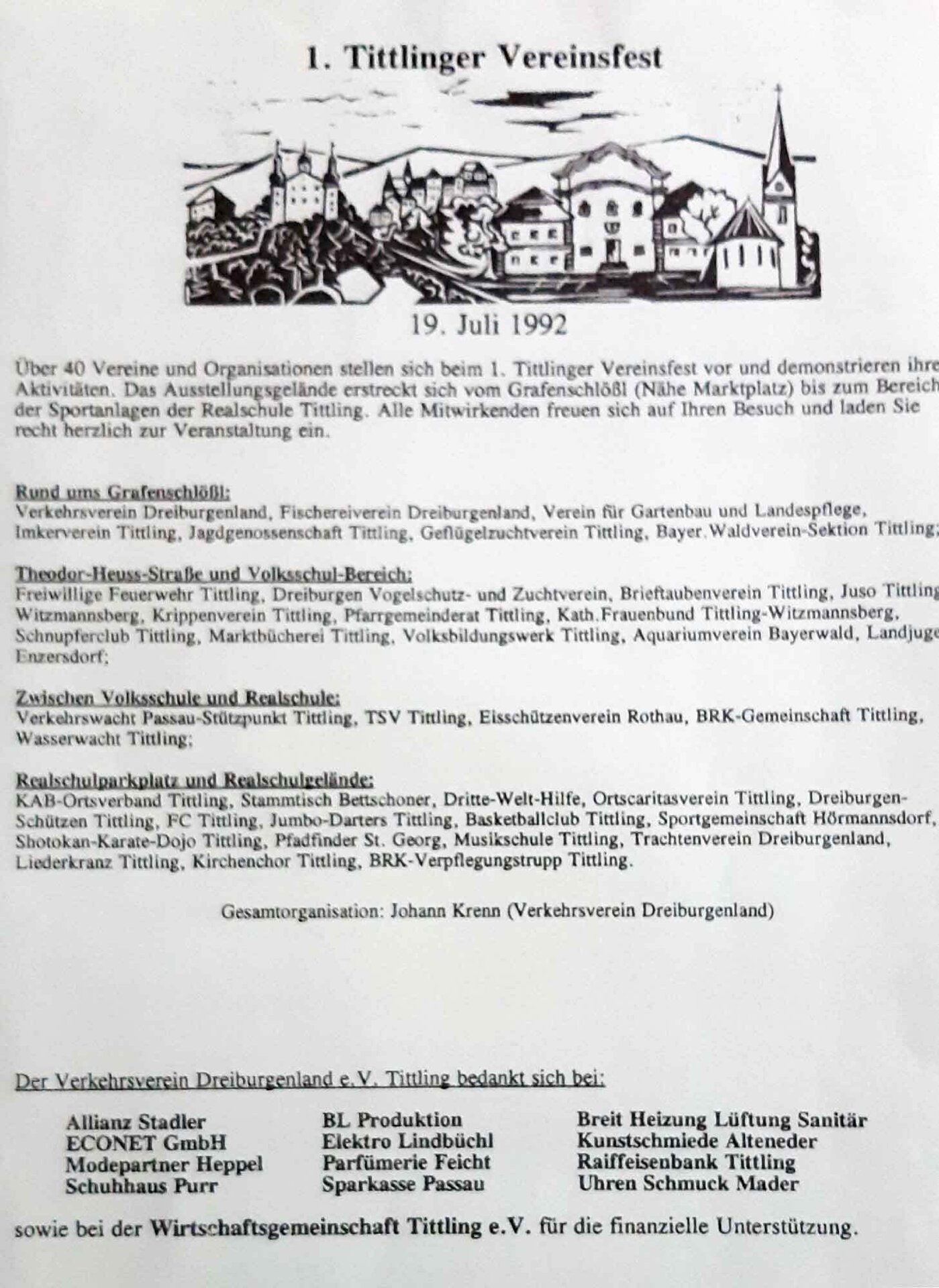 1992 Vereinsfest
