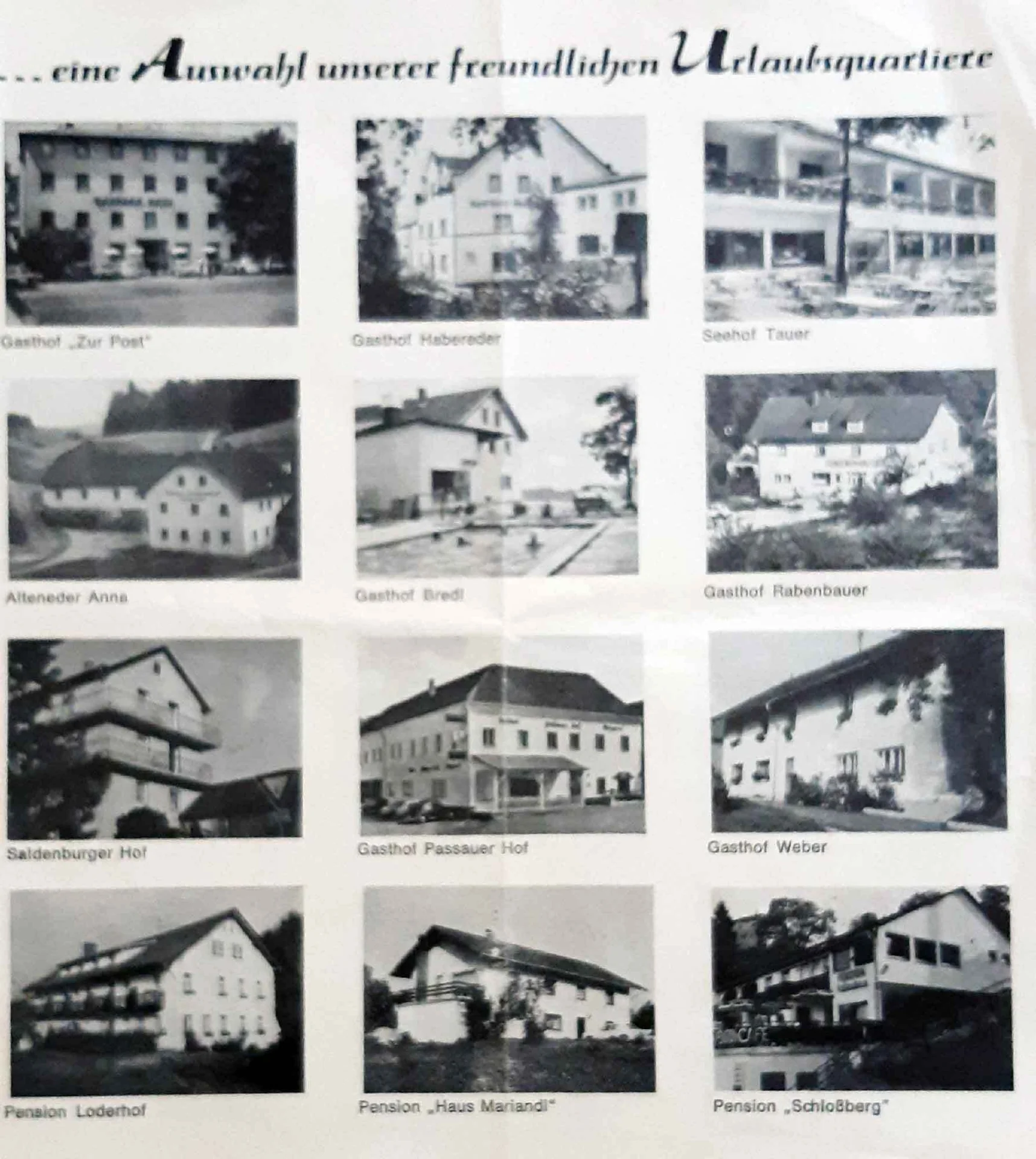 Auswahl Urlaunsquartiere