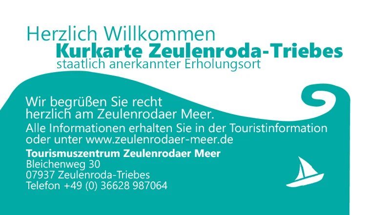 Kurkarte Zeulenroda-Triebes Vorderseite