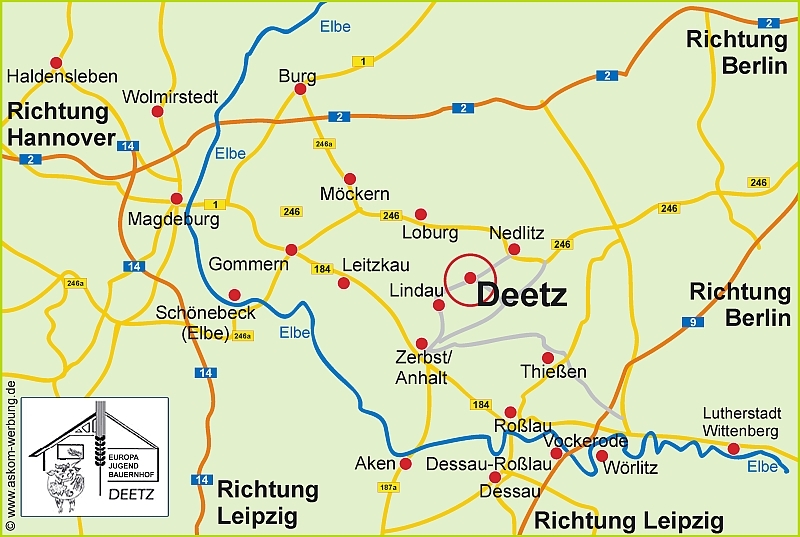 Karte Deetz