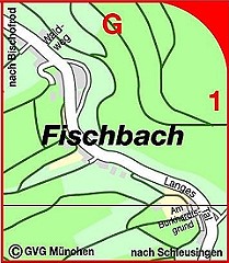 Karte vom Ortsteil Fischbach