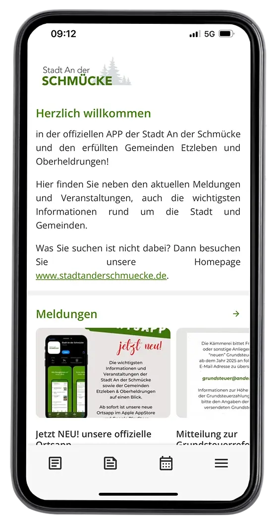 Stadt an der Schmücke