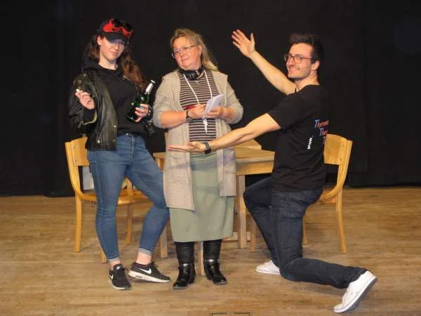 Carolin, Sandra und Micha