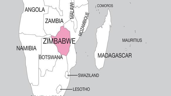 Zimbabwe_Landkarte
