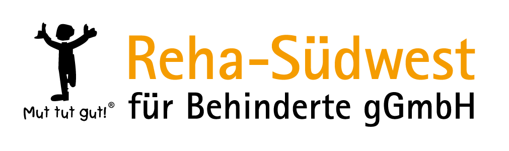 das Logo von der Reha-Südwest für Behinderte