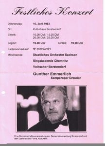 Konzert mit Gunther Emmerlich