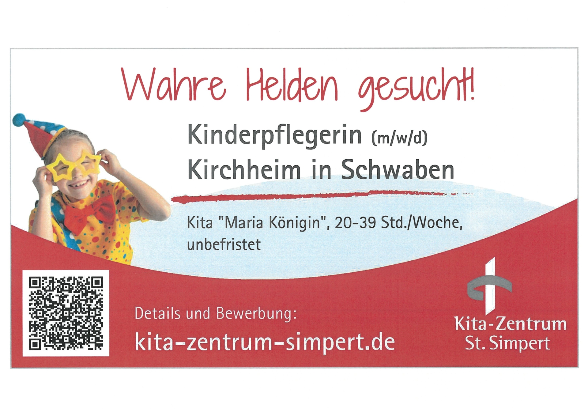 Kinderpflegerin (m/w/d) für Kita Maria Königin