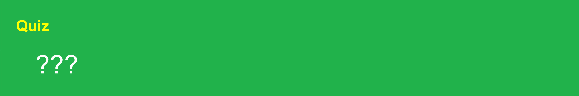 Banner - Quiz