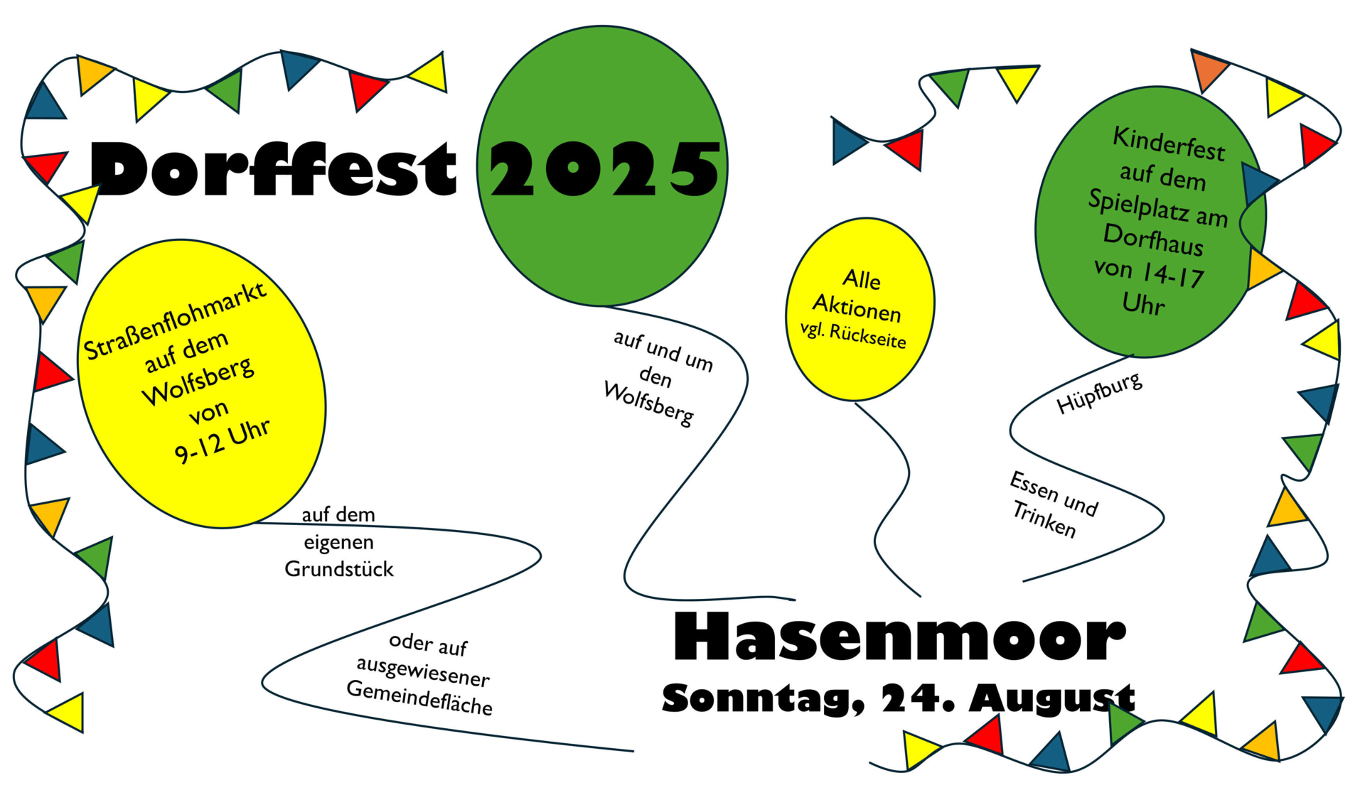 Dorffest 2025 - Flyer (Vorderseite)