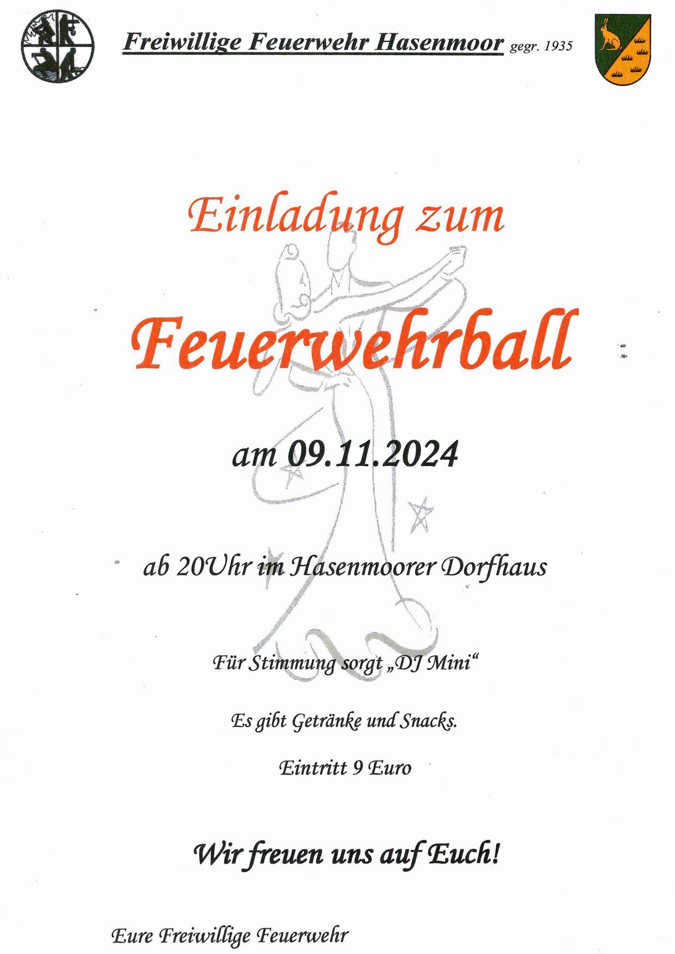 Feuerwehrball 2024 - Einladung