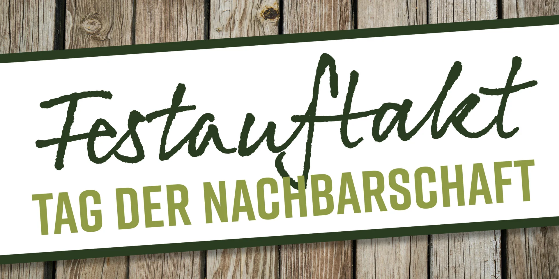 Tag der Nachbarschaft
