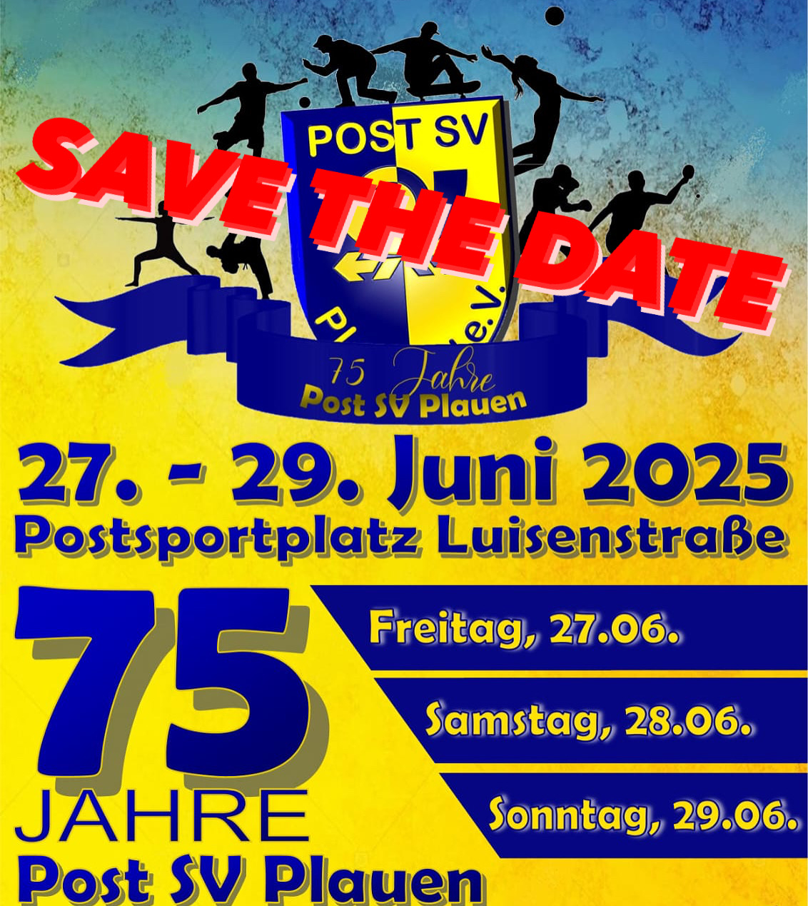 SAVE THE DATE 75 Jahre Post SV