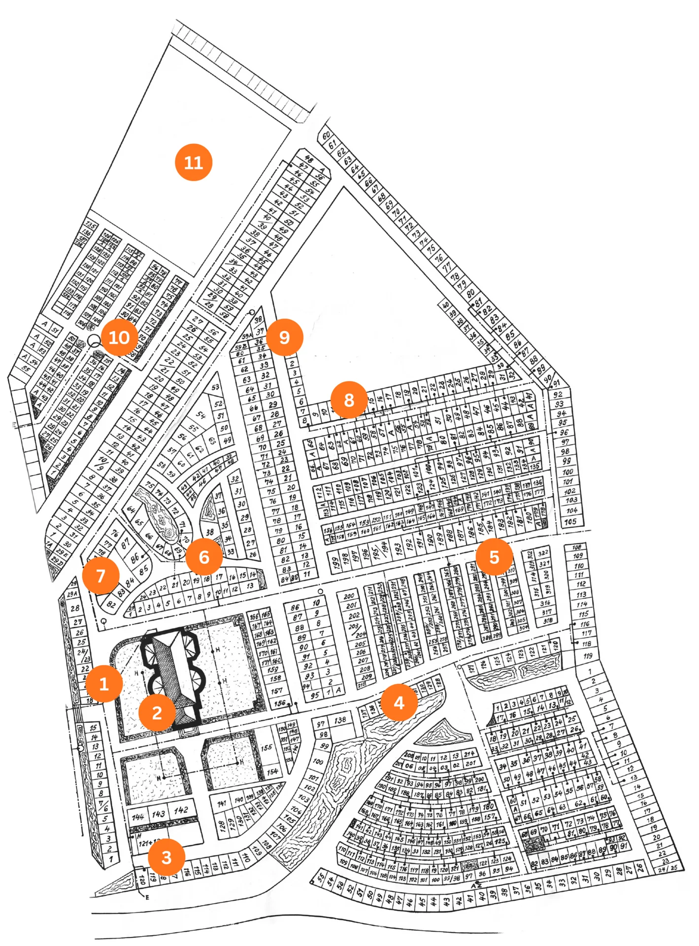 Parkplan ab Abteilung III
