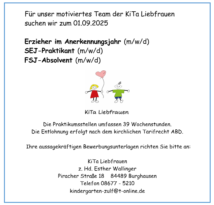 2025 - Stellenausschreibung