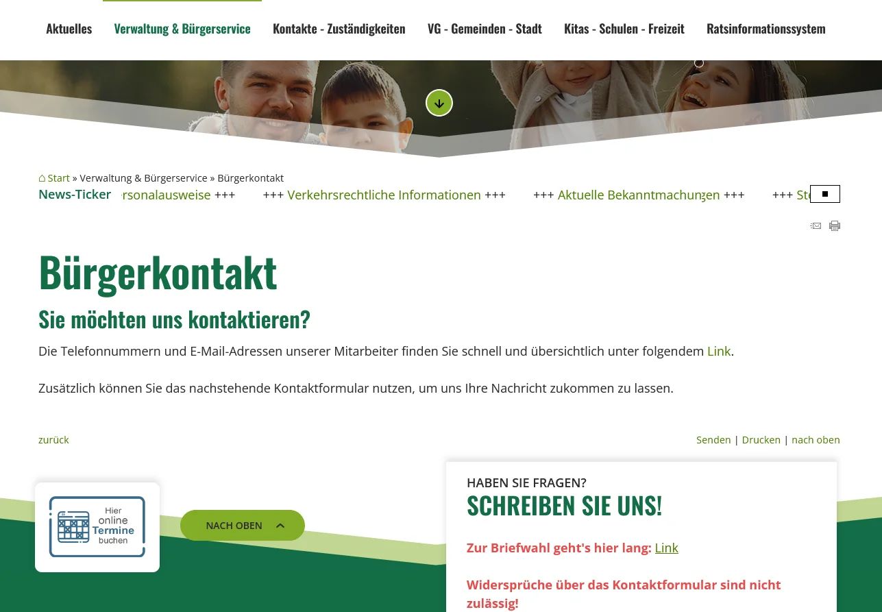 Verwaltungsgemeinschaft Heideland-Elstertal-Schkölen 69969 - Webseite