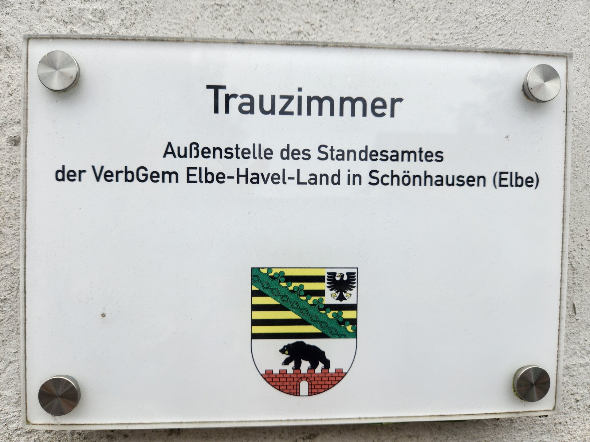 Schild-Trauzimmer