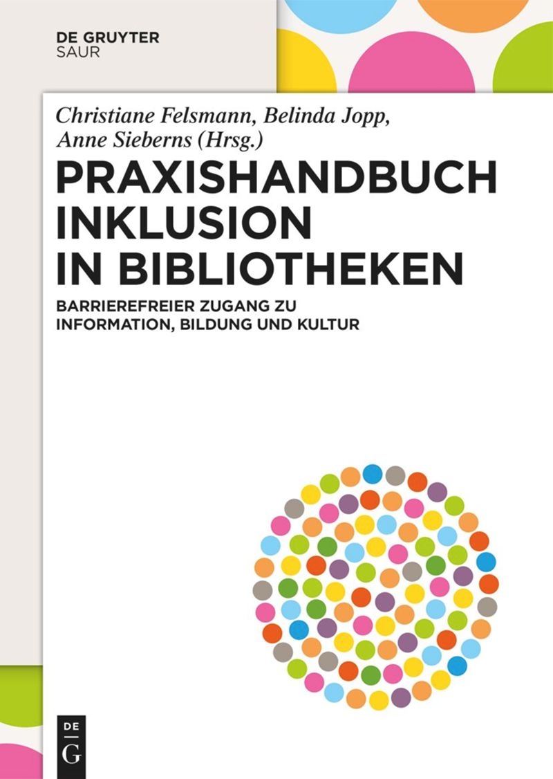 Buchcover Praxishandbuch Inklusion in Bibliotheken