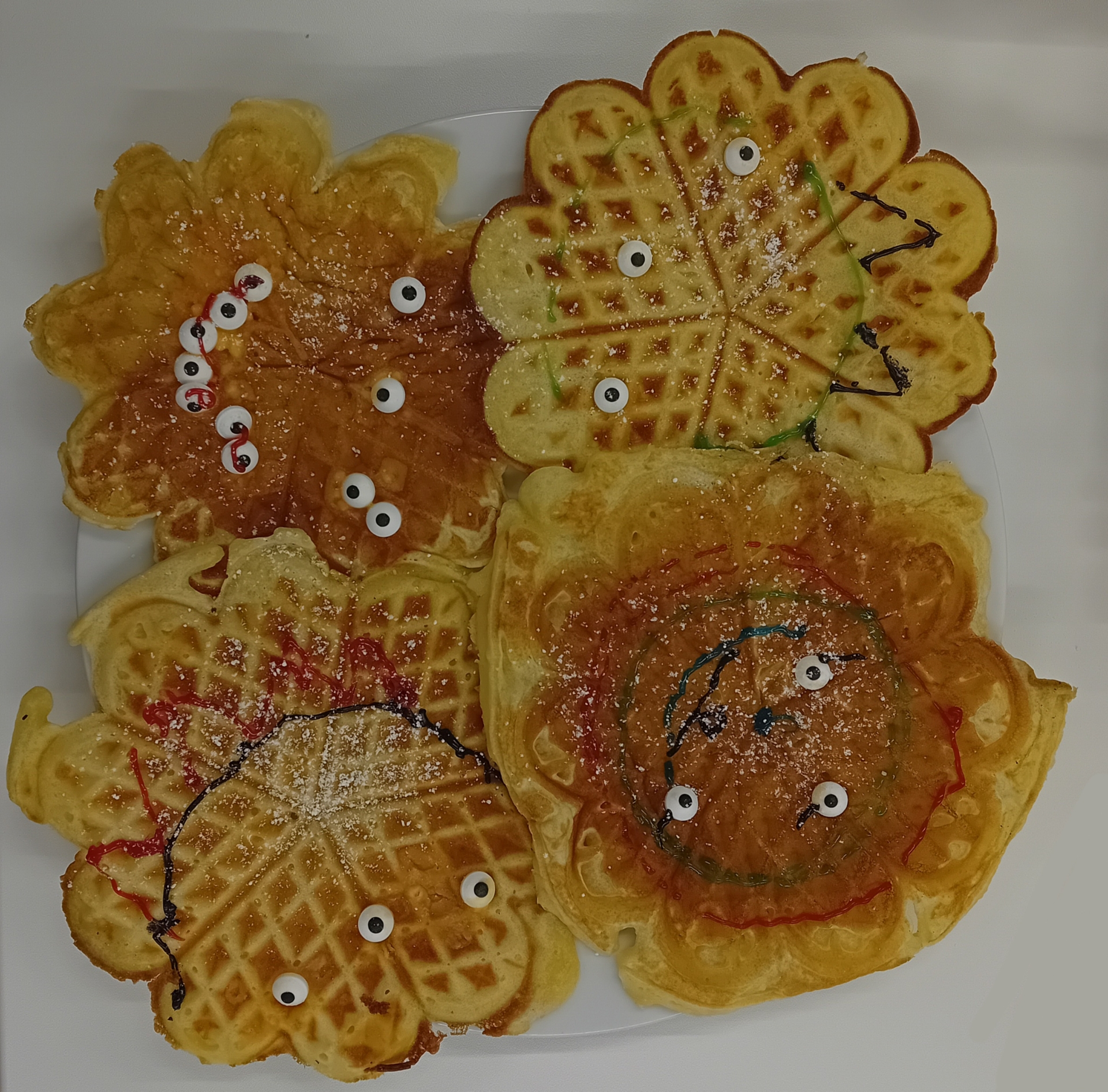 Halloween-Waffeln