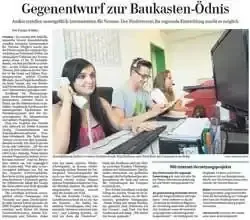 MAZ Artikel: Gegenentwurf zu Baukasten-Ödnis