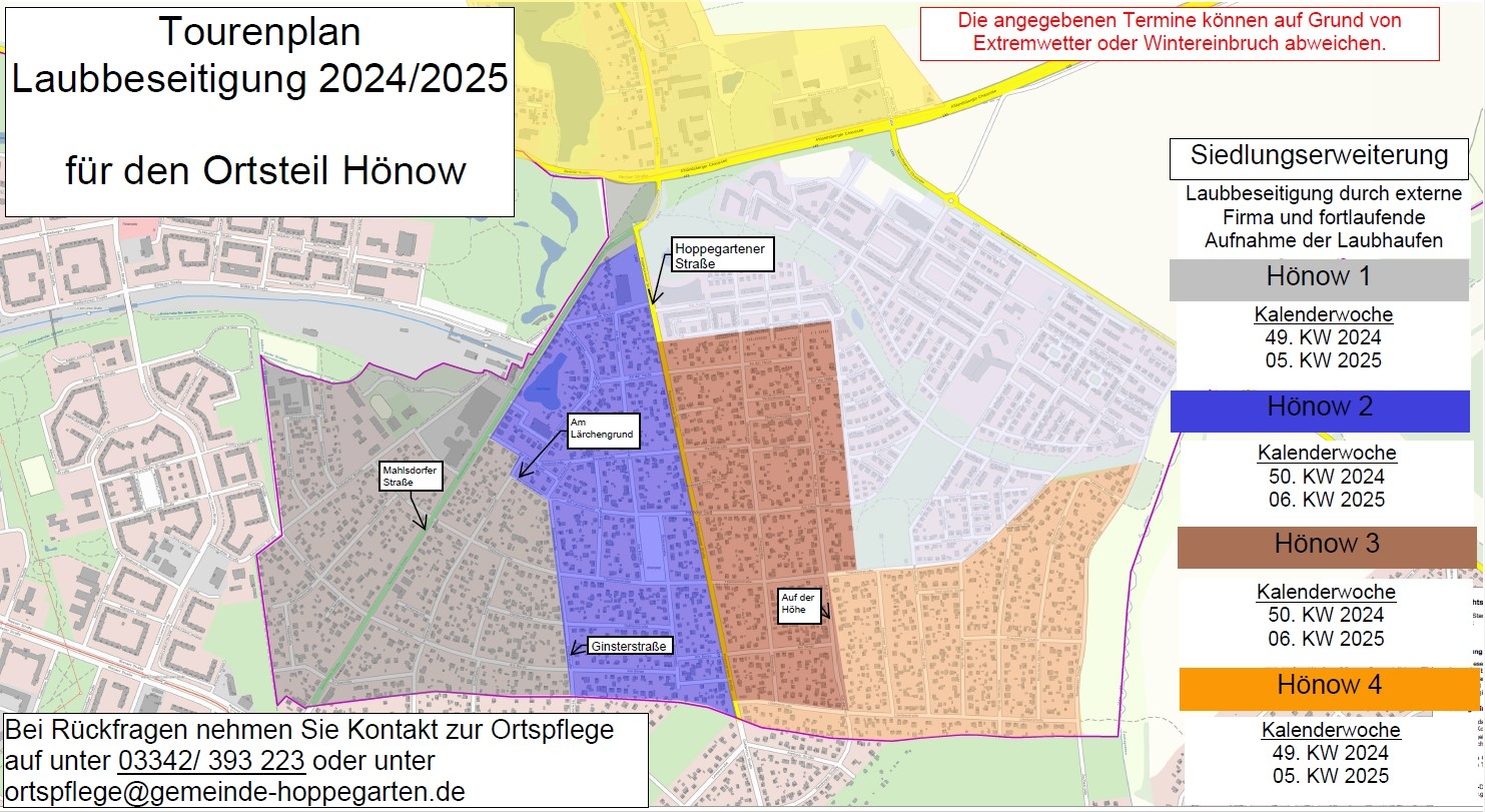 Ortsteil Hönow - Bereich Hönow Süd