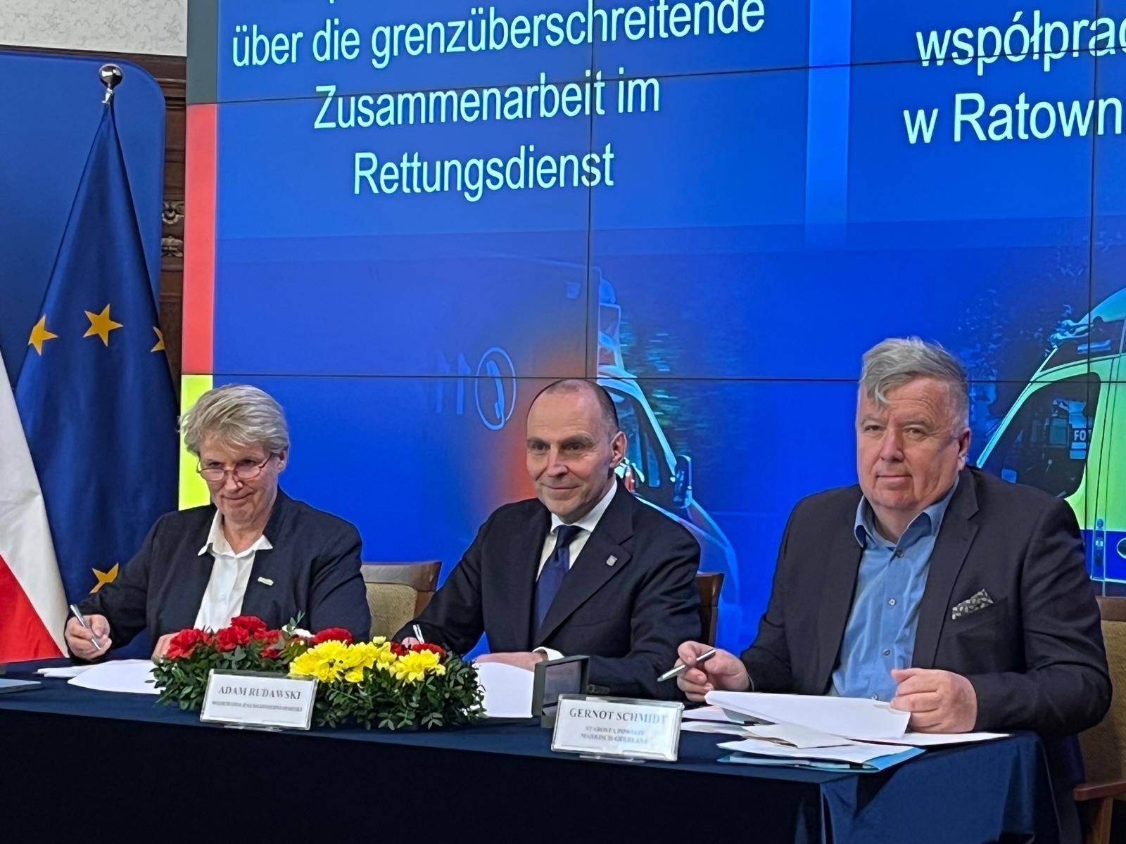 Unterzeichnung Kooperationsvereinbarung durch die Landräte