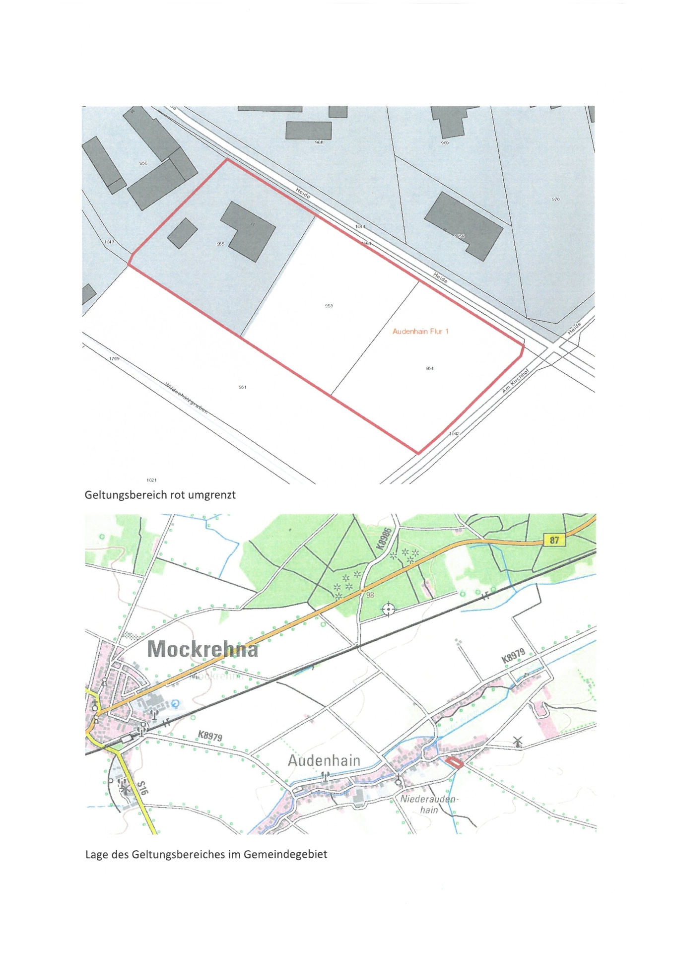 1. Änderung Wildschützgraben