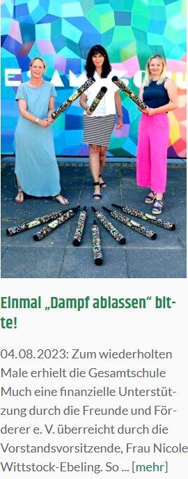 Dampf ablassen