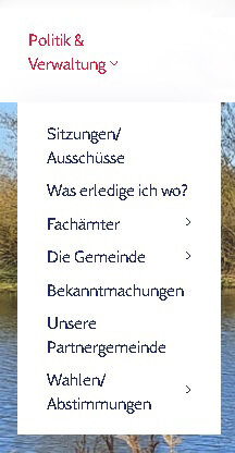 Menue-Unterthemen