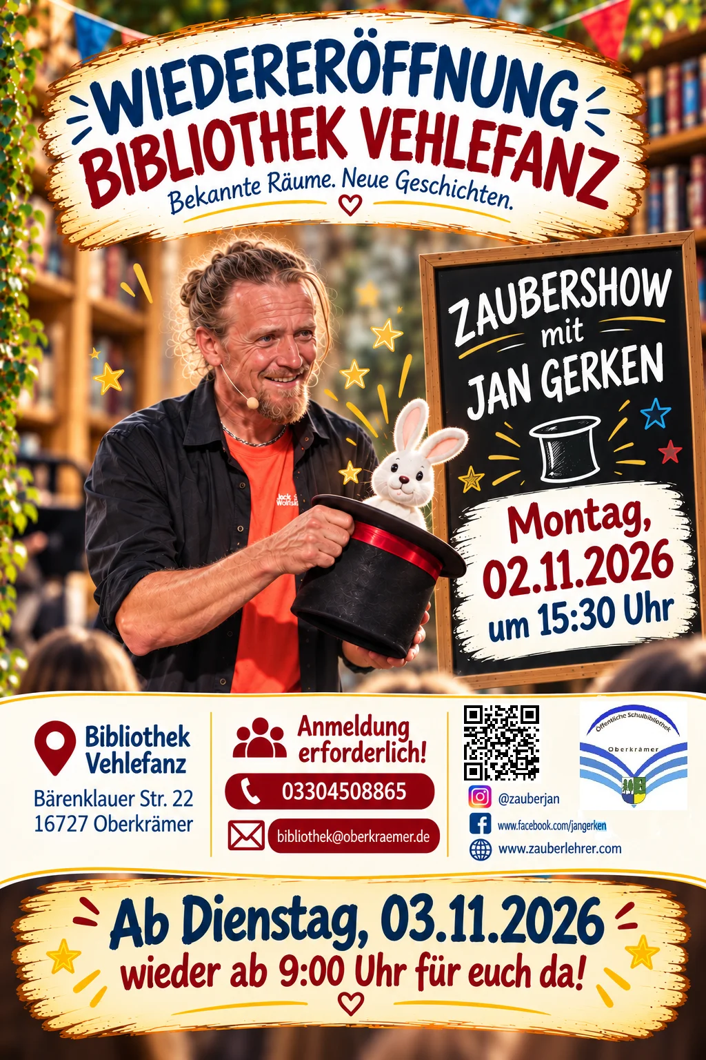 Wiedereröffnung Vehlefanz - Zaubershow