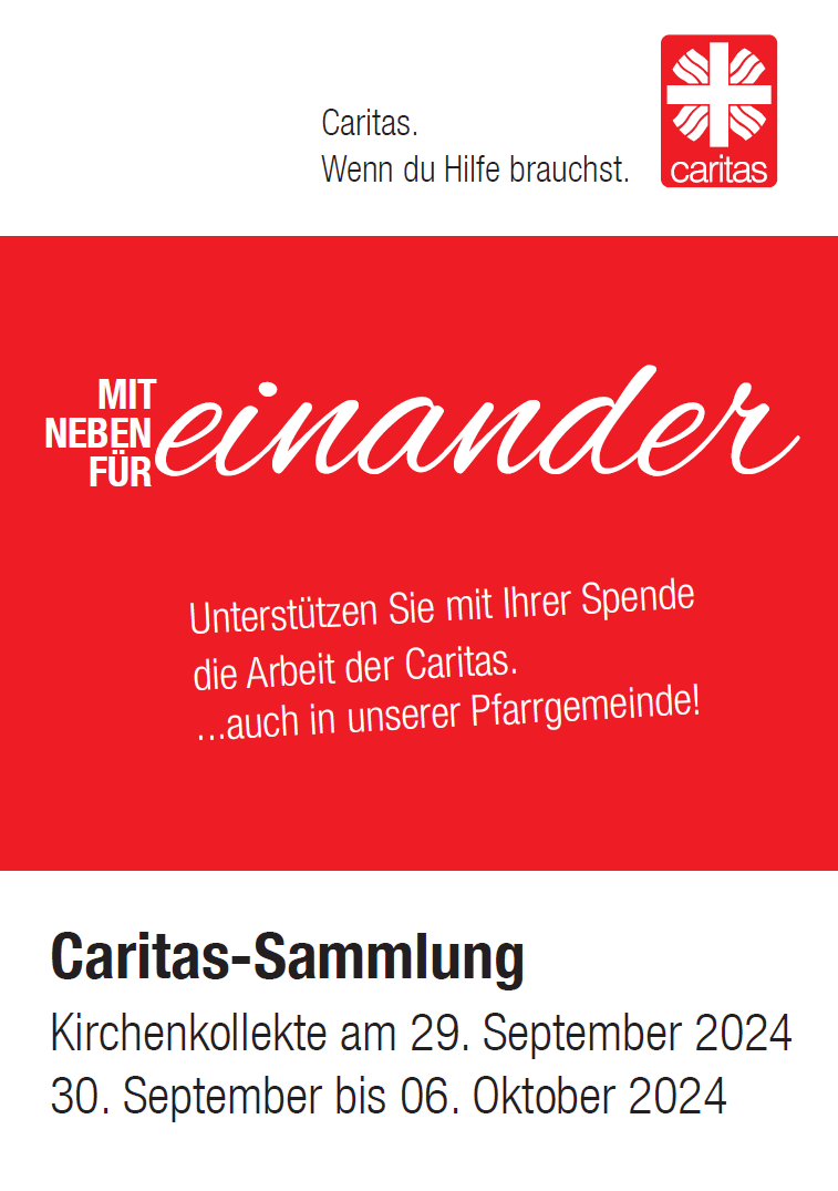 Caritas-Sammlung - Herbst 2024