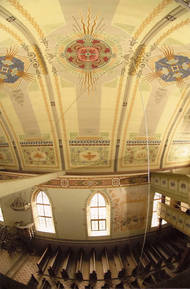 2008: Restaurierung der Jugendstilmalerei an der Kirchdecke Uelleben