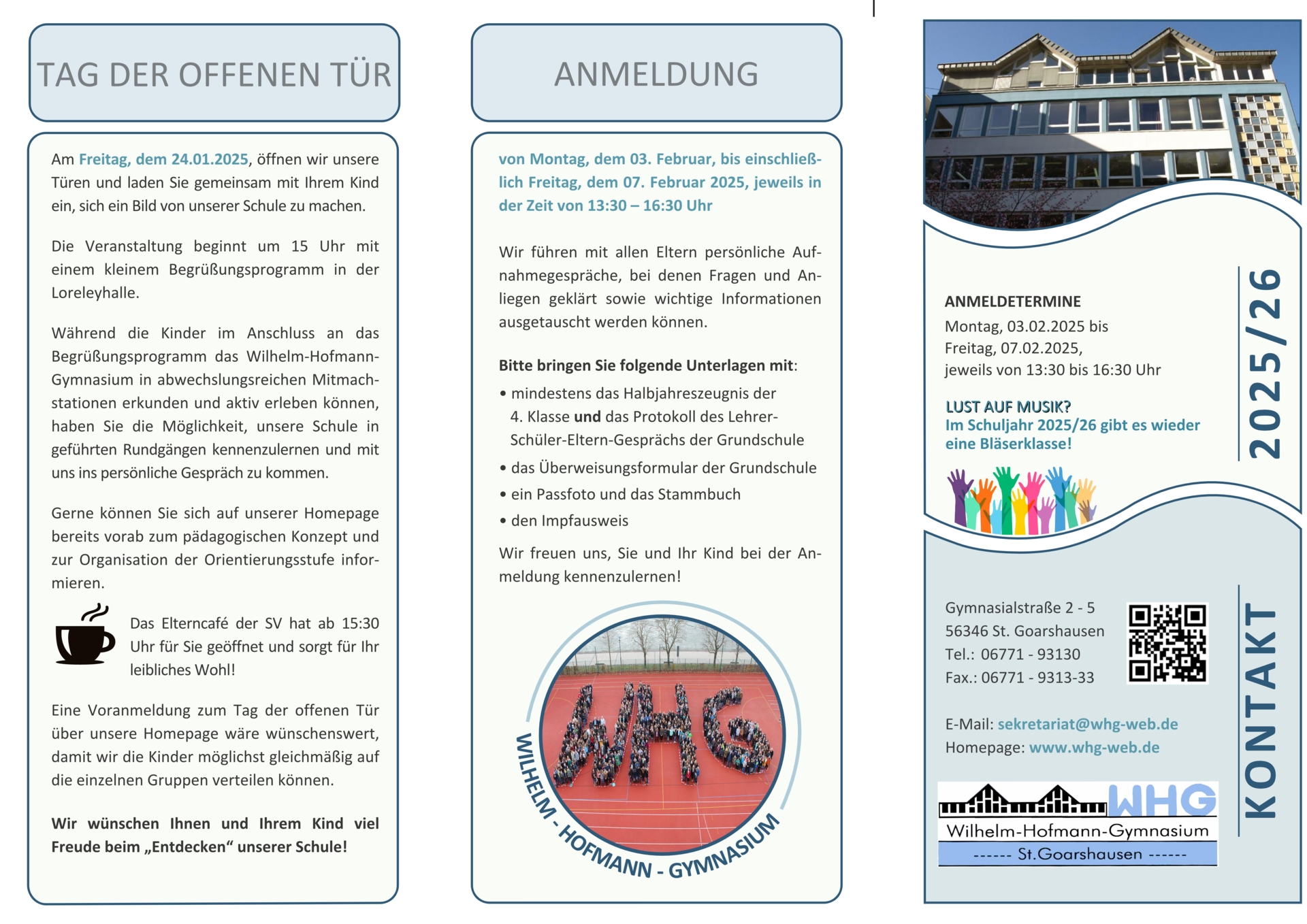 Flyer Anmeldung 5. Klassen 2025-Seite 1