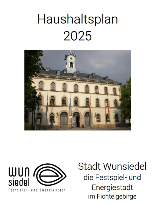 Gesamthaushalt 2025 Stadt Wunsiedel mit Anlagen