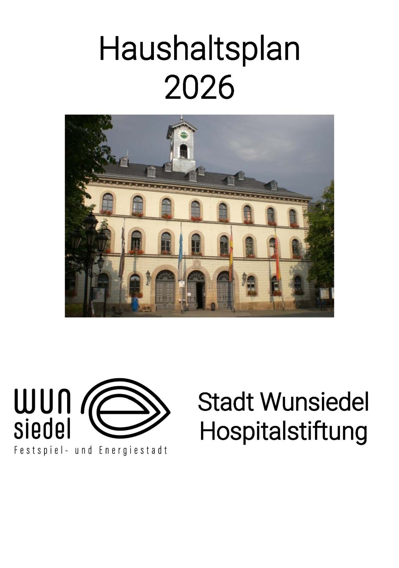 Haushaltsplan 2026 Hospitalstiftung