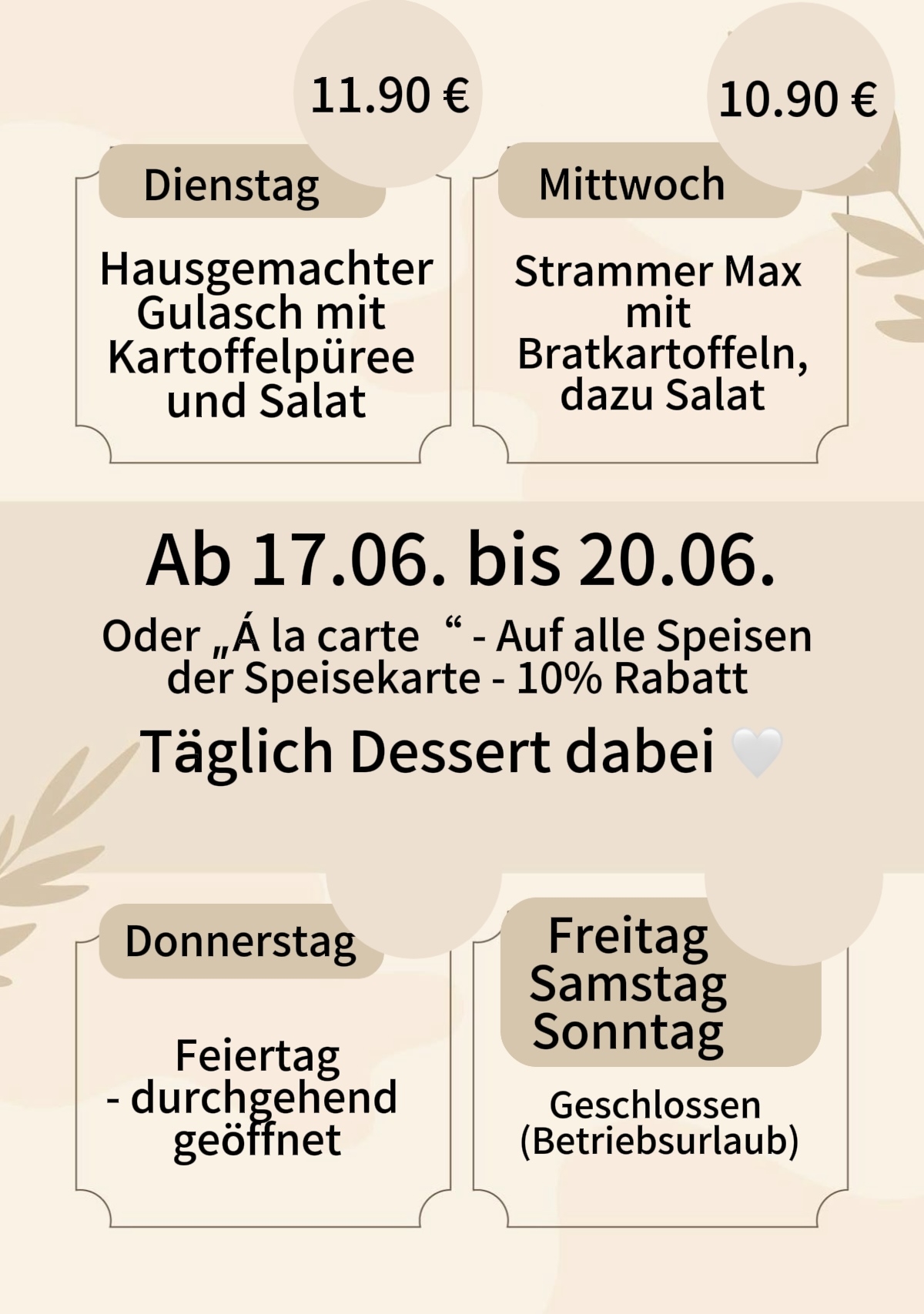 Mittagstisch KW 25