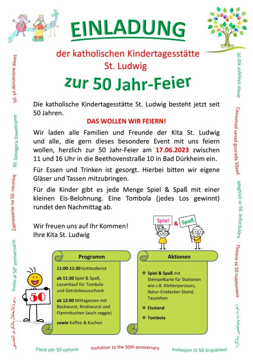 Einladung 50 Jahre