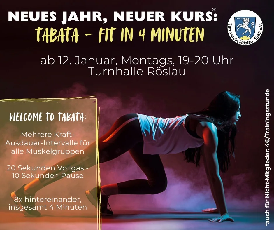 Tabata-Kurs beim TV Röslau