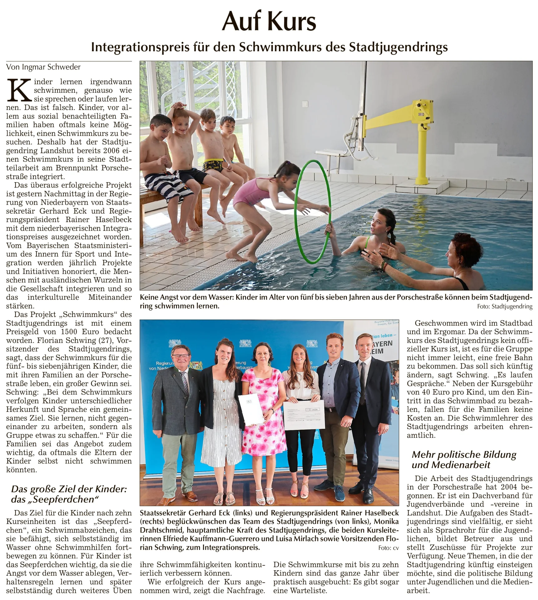 2019_07_09 LZ-Artikel Schwimmkurs