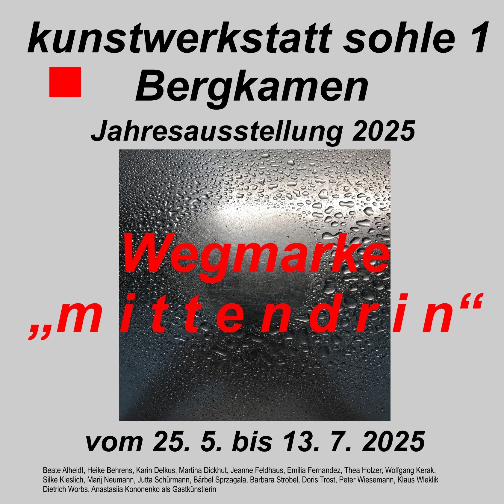 Wegmarke mittendrin