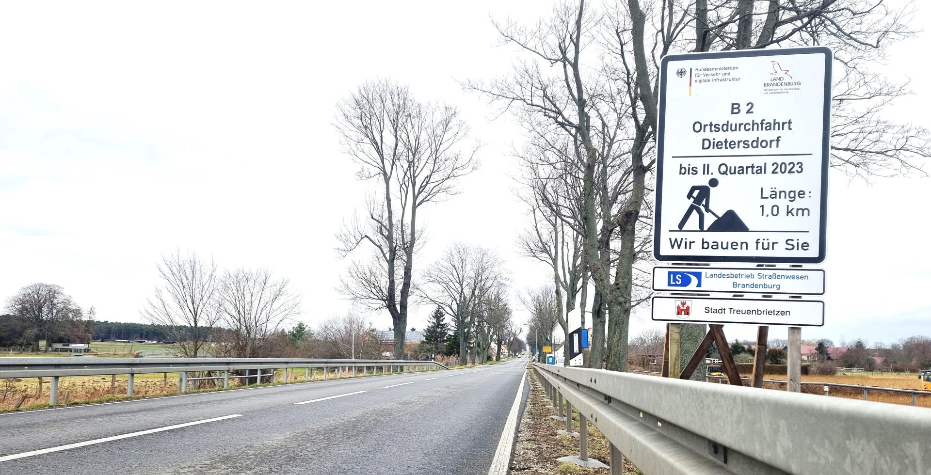 Baustelle Dietersdorf (Foto: Stadtverwaltung Treuenbrietzen)