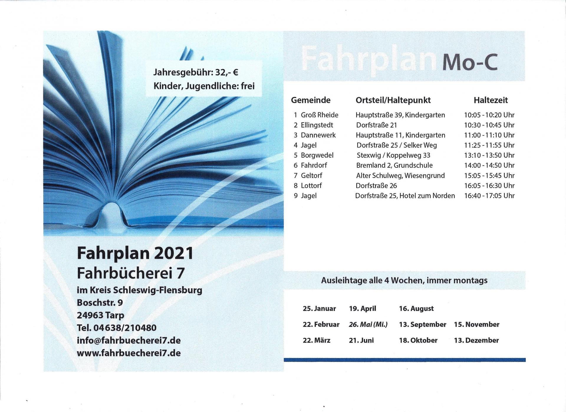 Fahrplan 2021