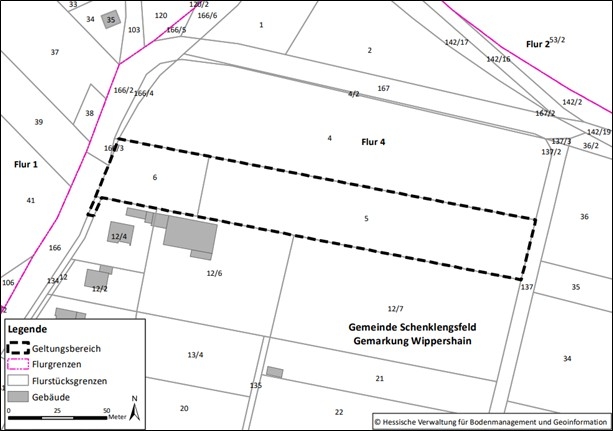 Geltungsbereich (Bebauungsplan „Wippershain Nr.12.8“)