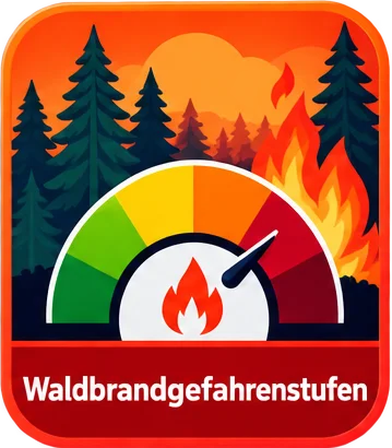 Schaltfläche für Waldbrandgefahrenstufen