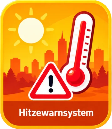 Schaltfläche für Hitzewarnungen