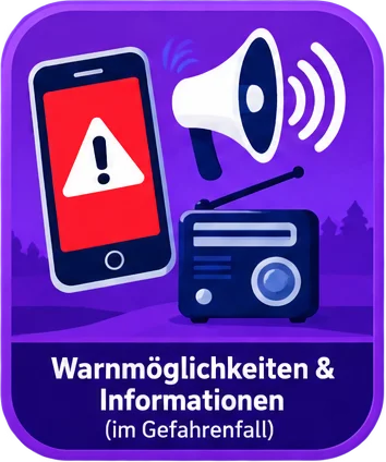Schaltfläche für Warnmöglichkeiten und Informationen