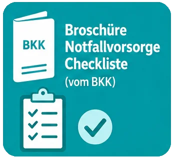 Broschüre - Checkliste für die Notfallvorsorge