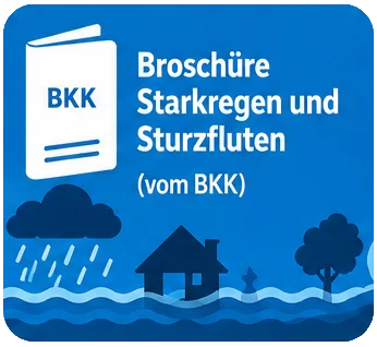Broschüre - Starkregen und Sturzfluten