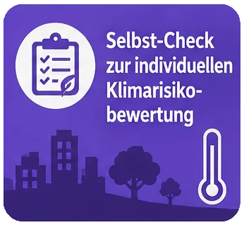 Broschüre - Selbscheck Klimarisikobewertung